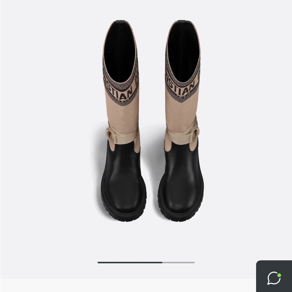DIOR Black and Taupe D-Major Rain Boots rare - Picture 3 of 13
